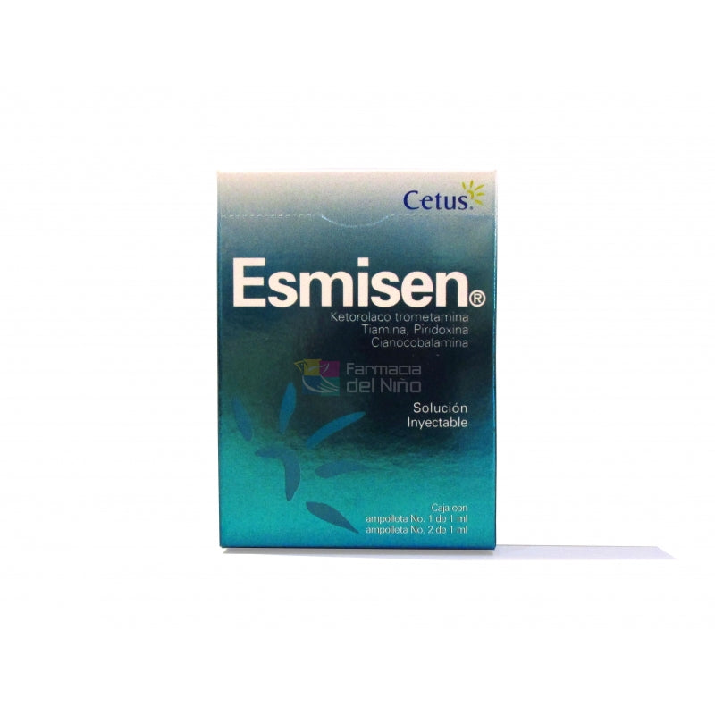 ESMISEN (KETOROLAC/THIAMINE/PYRIDOXINE/CYANOCOBALAMIN) INJECTABLE SOLUTION 2 AMPS 1ML