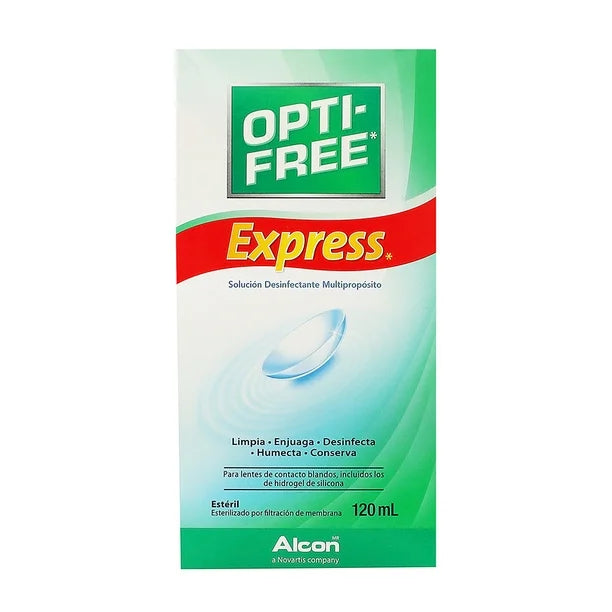 OPTI FREE EXPRESS MULTI-PURPOSE DISINFECTING SOLUTION 120ML SOLUTION