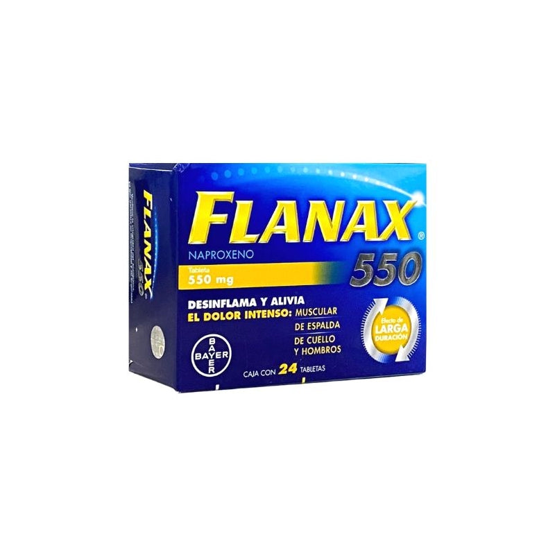 FLANAX NAPROXEN 550MG 24 TABLETS