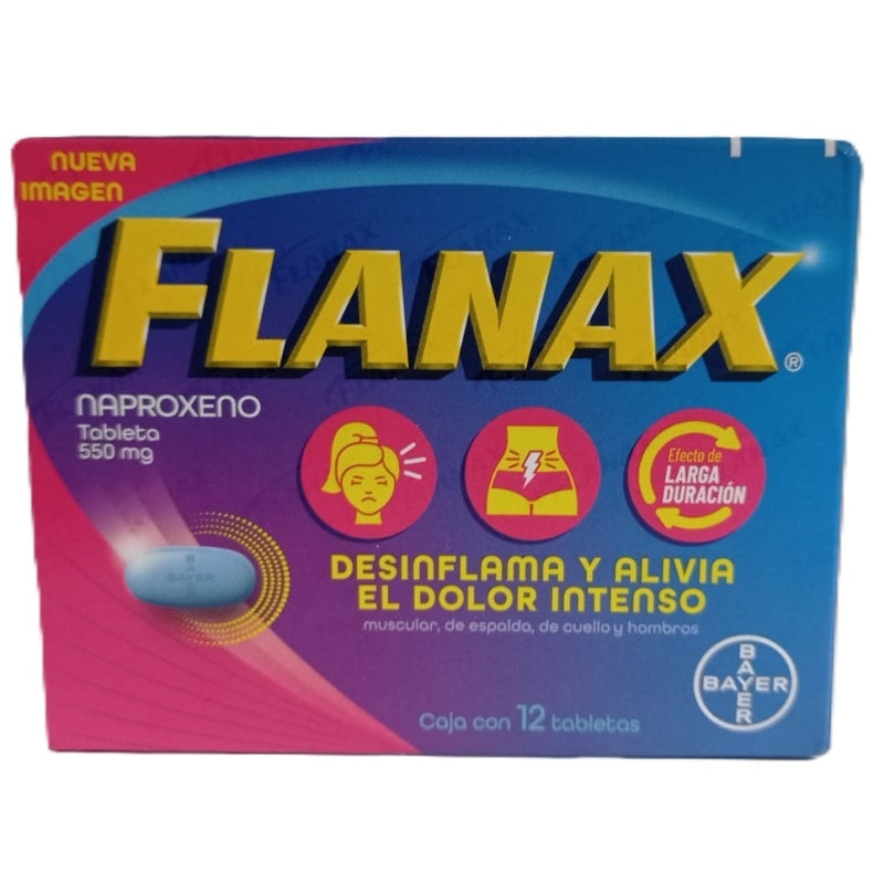 FLANAX (NAPROXEN SODIUM) 550MG 12TABLETS