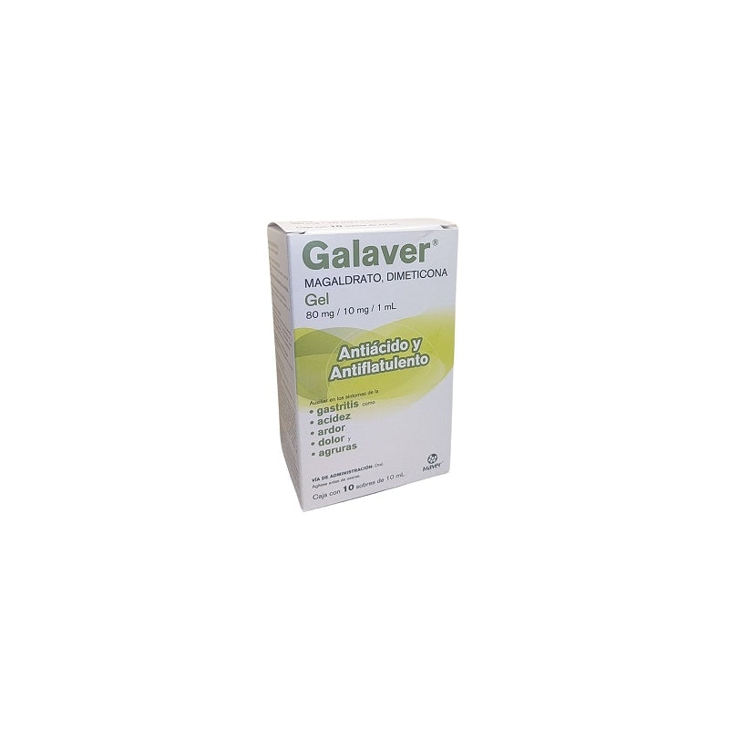 GALAVER (MAGALDRATE, DIMETHICONE) 80MG/10MG 10 SACHETS