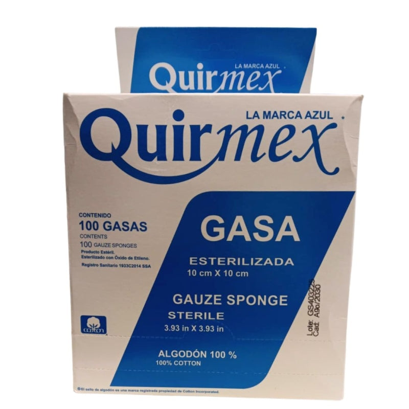 STERILE GAUZE (Quirmex) 10 x 10 WITH 100 PIECES