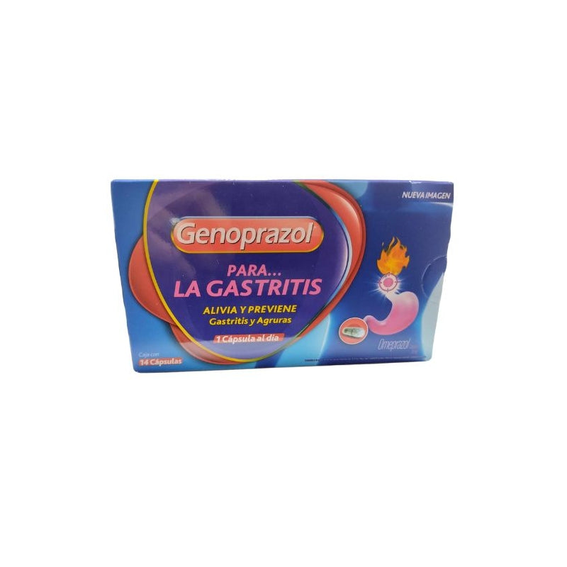 GENOPRAZOL (OMEPRAZOLE) 20MG 14 CAPSULES