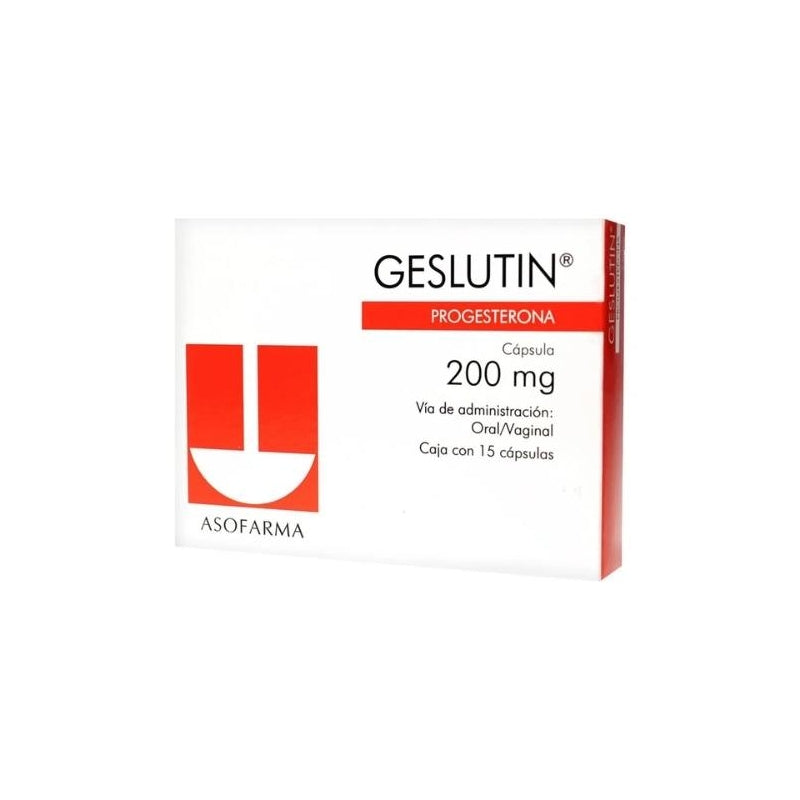 GESLUTIN (Progesterone) 200mg 15 softgels