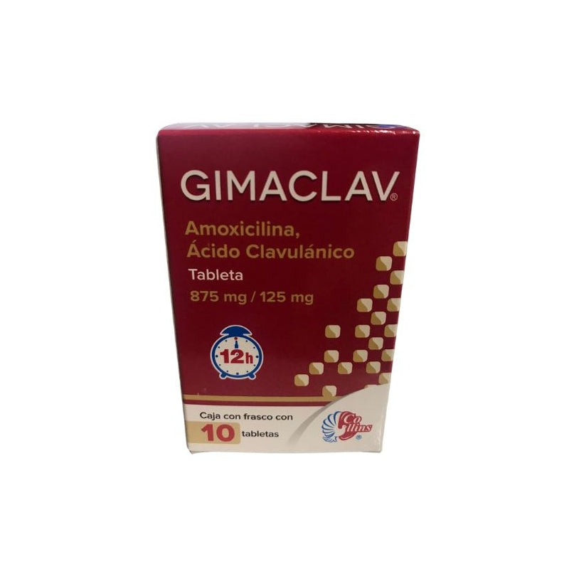 GIMACLAV (Amoxicillin, Clavulanic Acid) 12h 10TAB