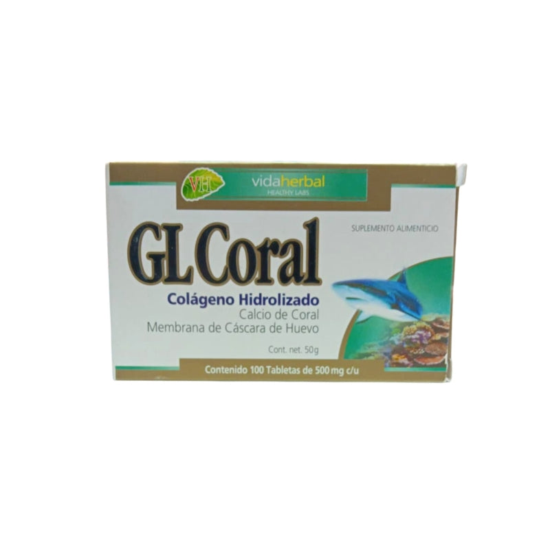 GL CORAL 500MG (VIDAHERBAL) 100 TABLETS