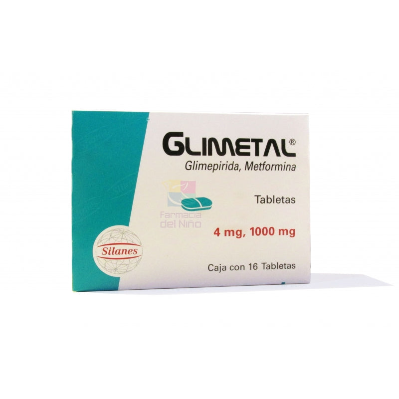 GLIMETAL (GLIMEPIRIDE / METFORMIN) 16 TABS