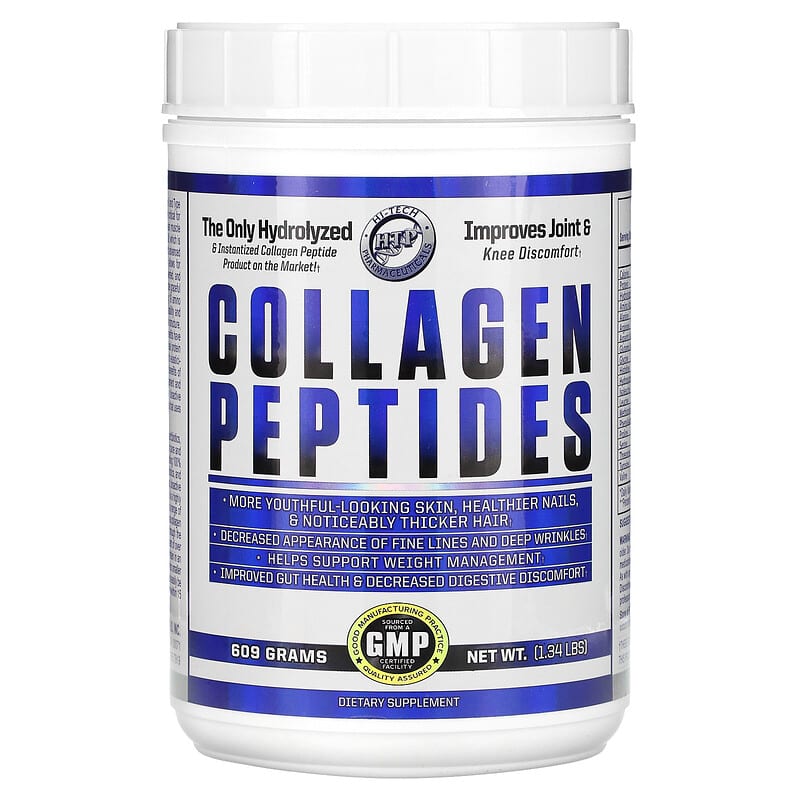 HTP COLLAGEN PEPTIDES 1.34 LB UNFLAVORED (SIN SABOR)