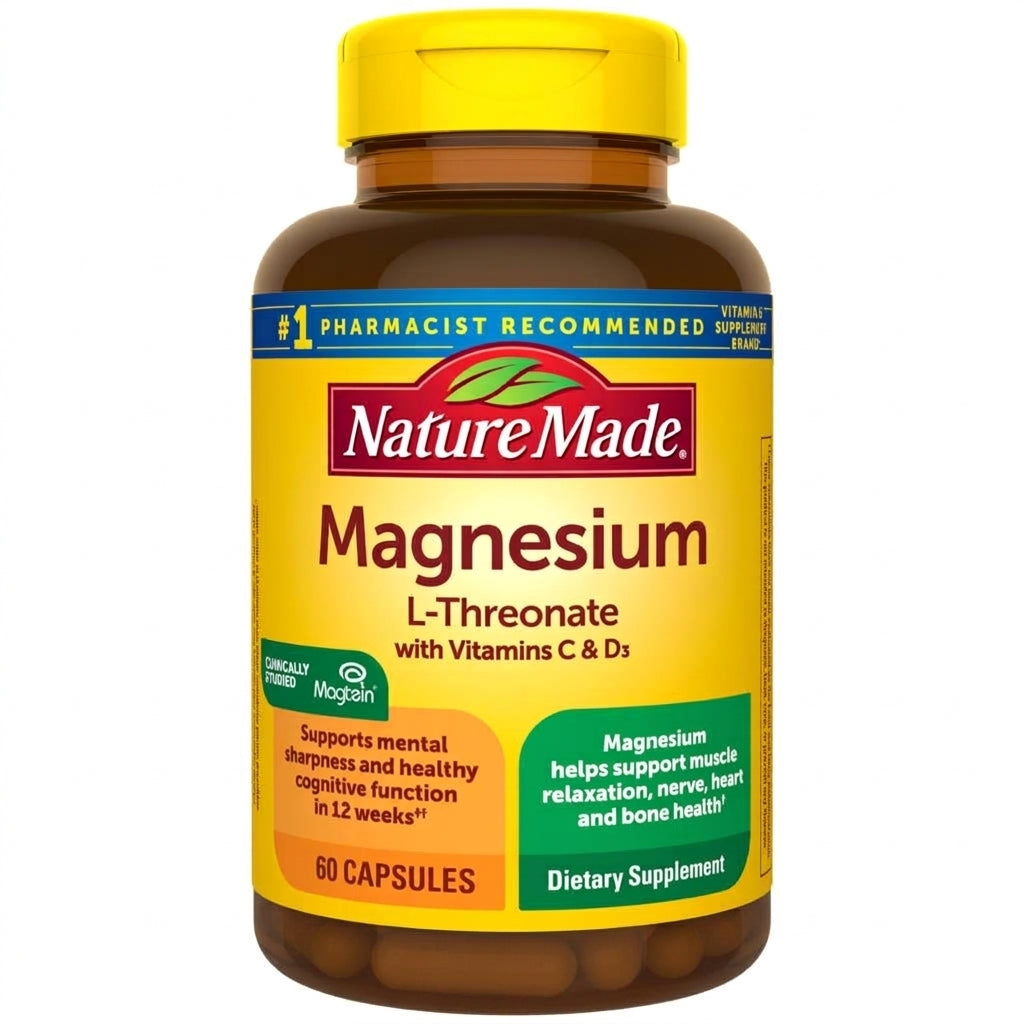MAGNESIUM L-THREONATE 60 CAPSULAS NATURE MADE