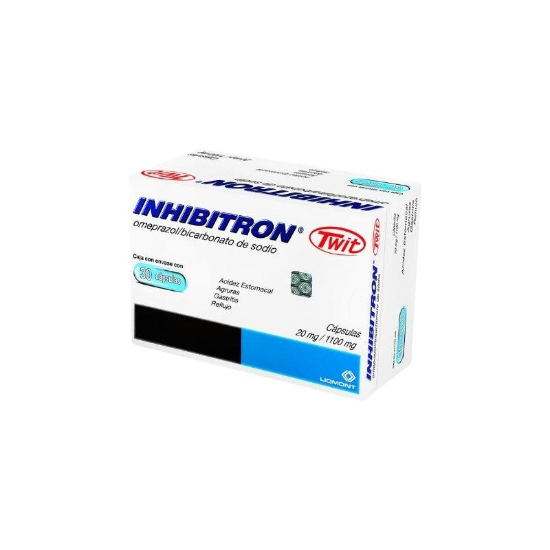 INHIBITRON (OMEPRAZOLE/SODIUM BICARBONATE) 20MG/1100MG 30 CAPSULES