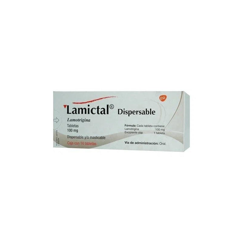 LAMICTAL (Lamotrigine) 100mg 14 dispersible tablets