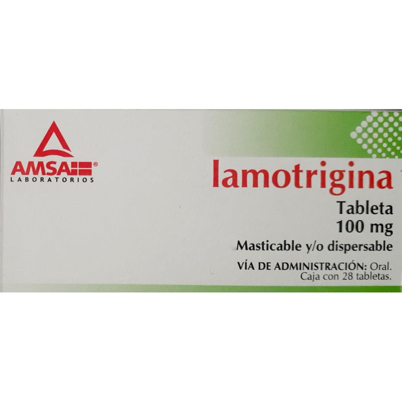 LAMOTRIGINE (AMSA) 100MG 28 TABLETS