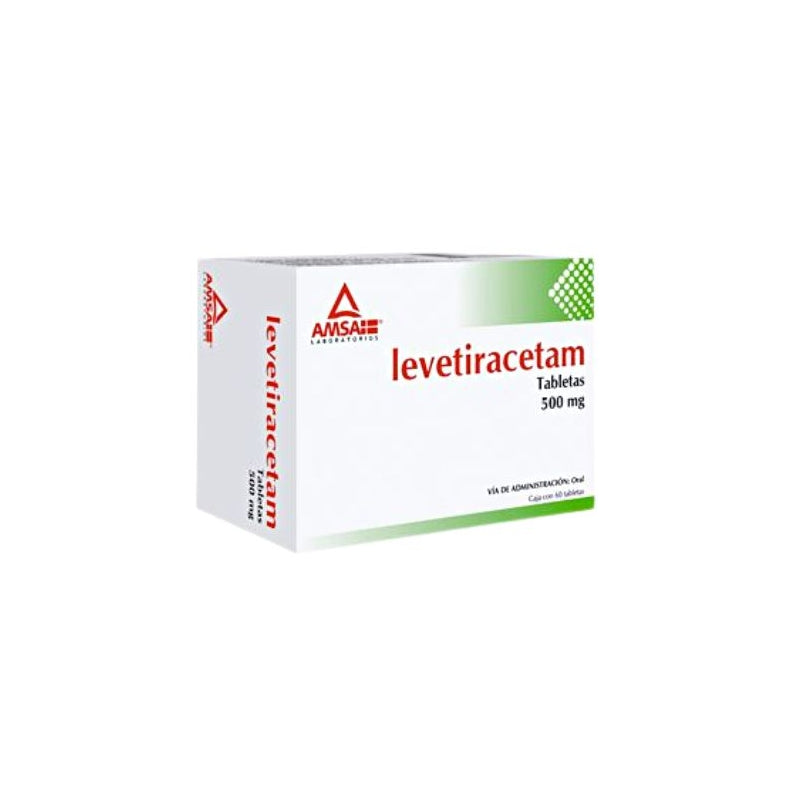 LEVETIRACETAM AMSA 60 TABLETS 500 MG