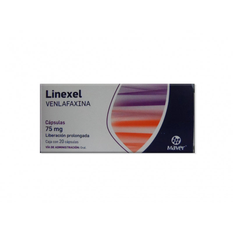 LINEXEL 75 MG (Venlafaxine) 20 CAPSULES