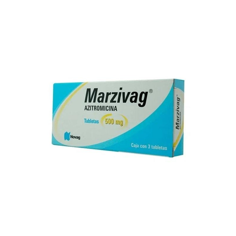 MARZIVAG (AZITHROMYCIN) 500MG 3TABLETS