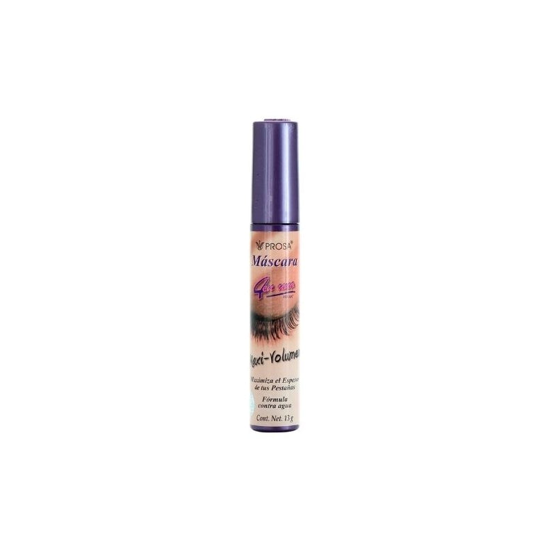 MASCARA (PROSE) 4-IN-ONE MAXI-VOLUME BLACK TUBE W/13G