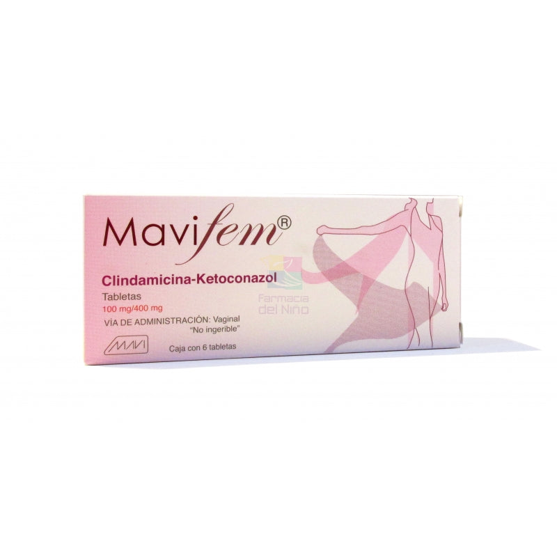 MAVIFEM (CLINDAMYCIN / KETOCONAZOLE) W/6 VAGINAL TABLETS 100/400 MG