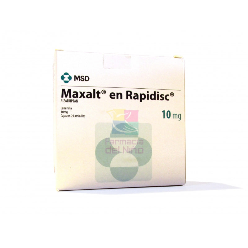 MAXALT (RIZATRIPTAN) 10MG 2 ORAL DISINTEGRATING TABLETS
