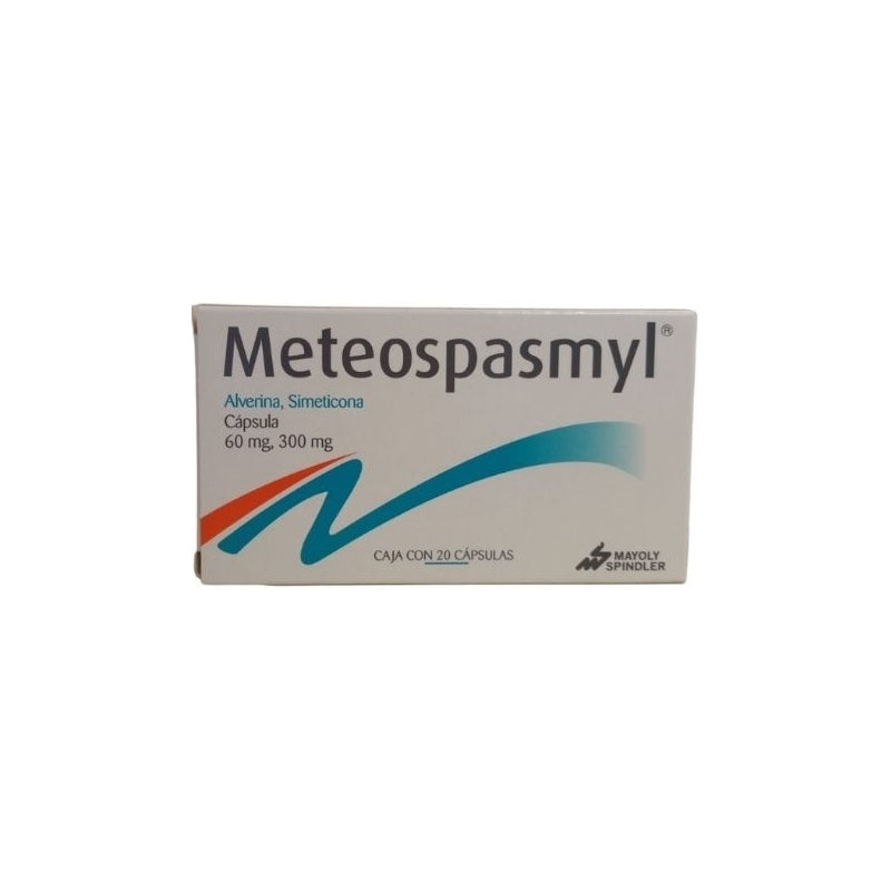 METEOSPASMYL (ALVERINE, SIMETHICONE) 60MG, 300MG 20 CAPSULES
