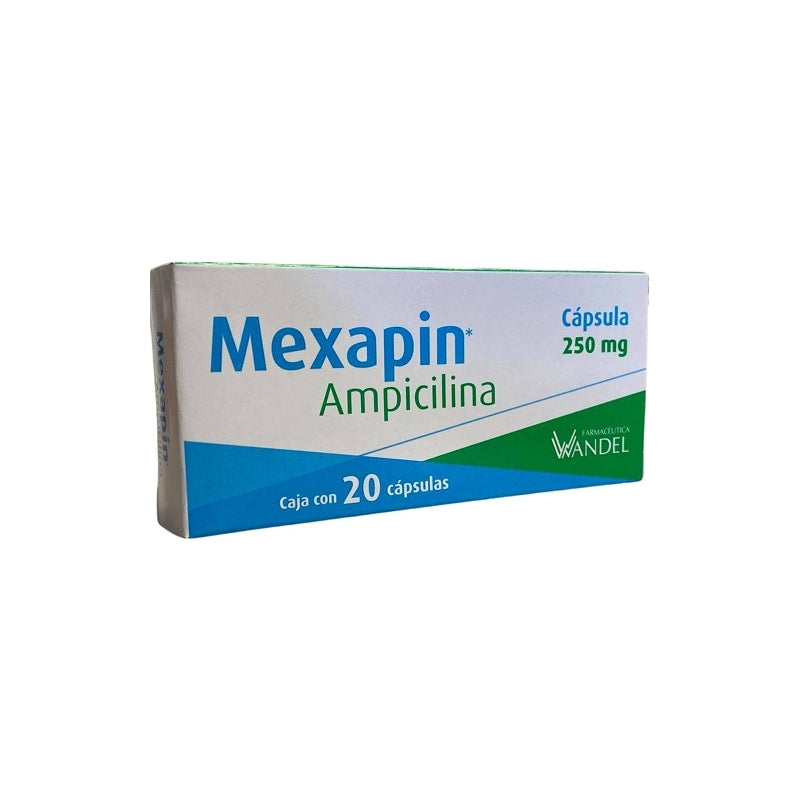 MEXAPIN 250 MG (AMPICILLIN) W/20 CAPS