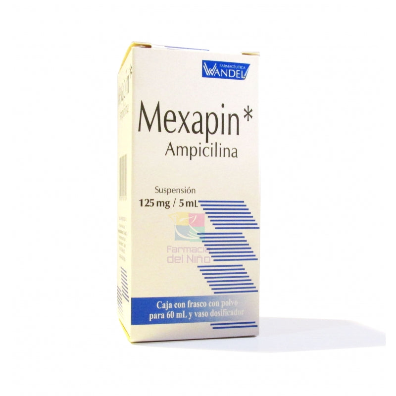 MEXAPIN (ampicillin) SUSP 125 MG 60 ML