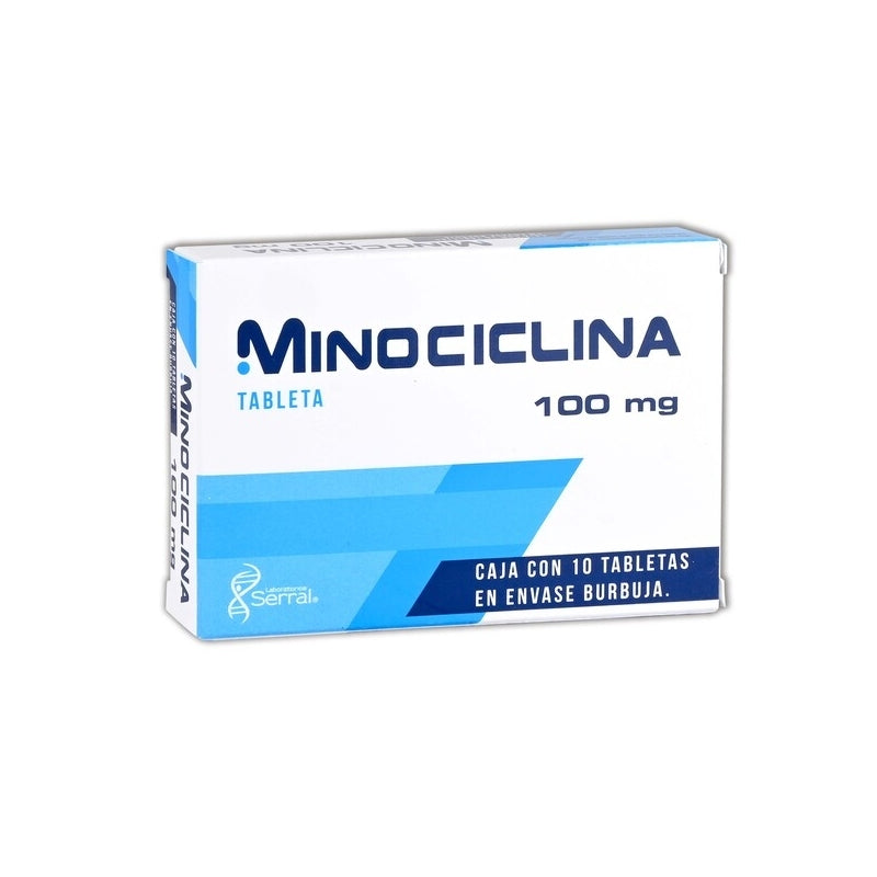 MINOCYCLINE (SERRAL) 100MG 10 TABLETS