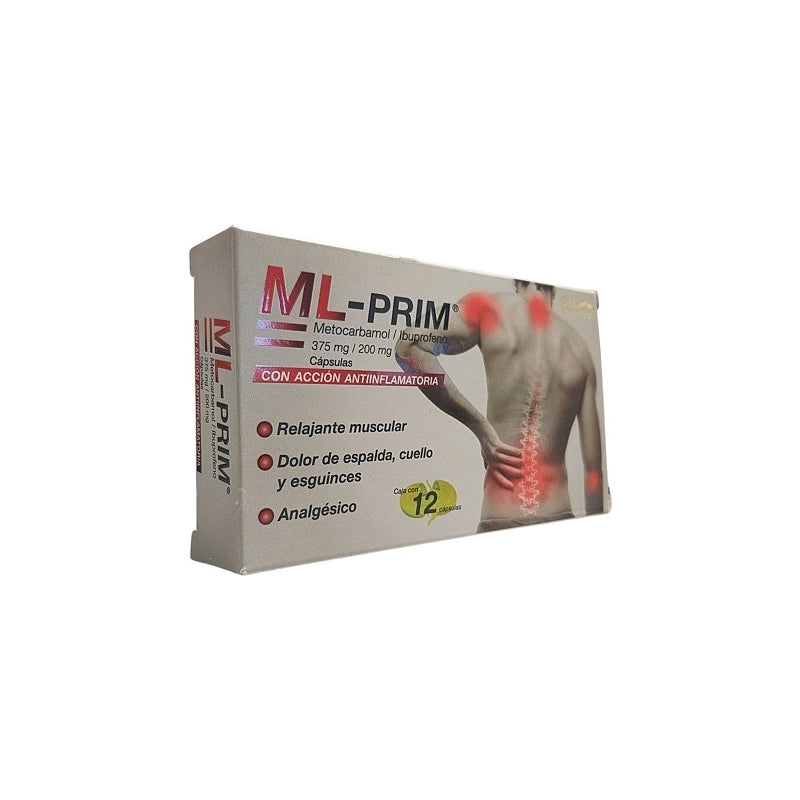 ML-PRIM (METHOCARBAMOL / IBUPROFEN) 375MG/200MG 12CAPSULES