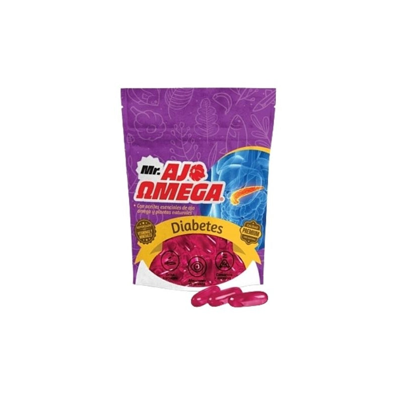 GARLIC OMEGA DIABETES 650MG 60 CAPS