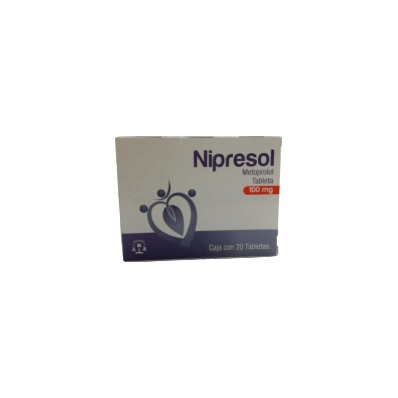 NIPRESOL (METOPROLOL) 100MG 20 TABLETS
