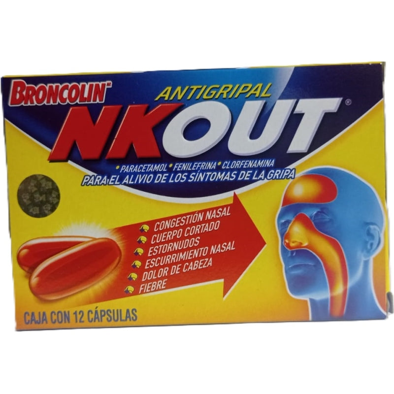 NKOUT (Broncolin) WITH 12 CAPSULES