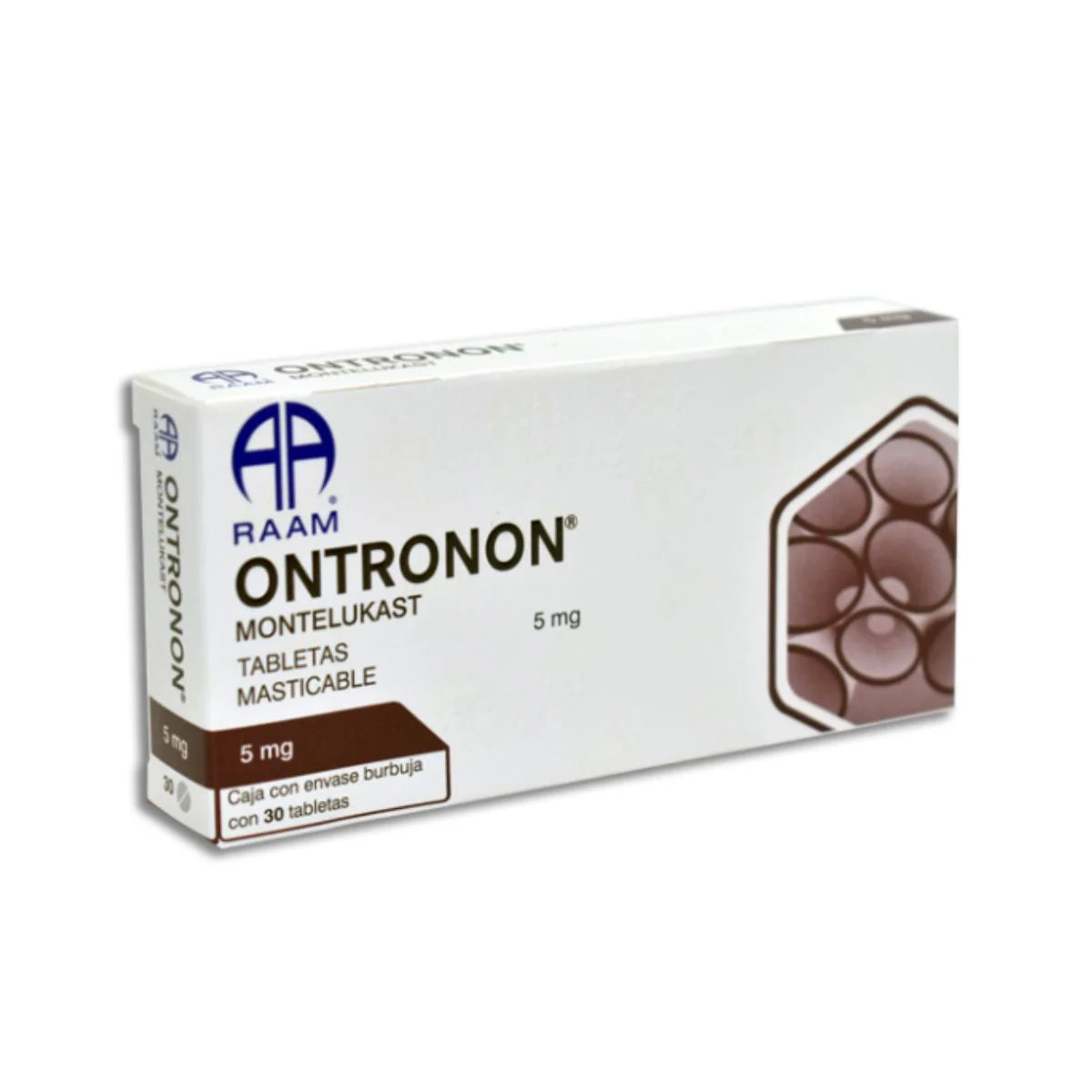 ONTRONON (MONTELUKAST) 5MG 30 CHEWABLE TABLETS