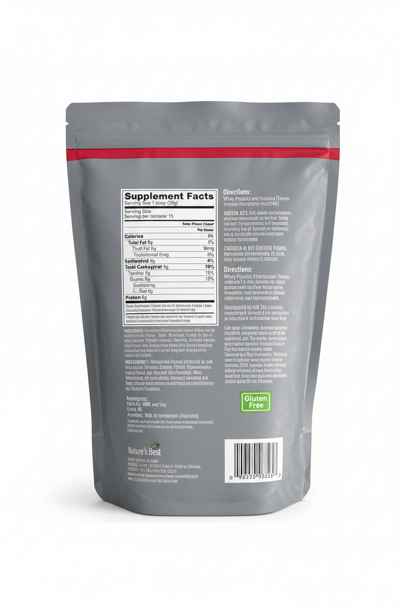 Parte trasera Isopure Zero Carb Strawberry 1lb