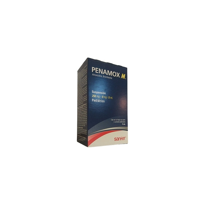 PENAMOX (AMOXICILLIN, BROMHEXINE) 250MG-8MG BOTTLE WITH 75 ML SUSPENSION