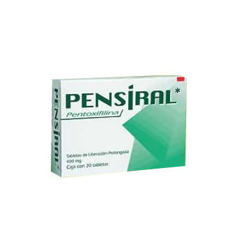 PENSIRAL (PENTOXIFYLLINE) 400MG 30 TABLETS