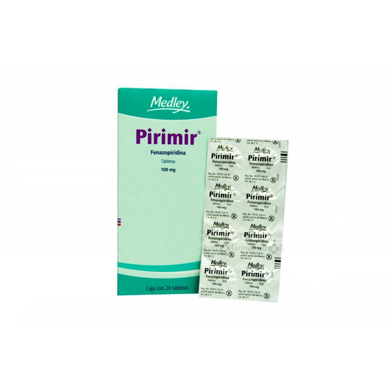 PIRIMIR (PHENAZOPYRIDINE) 100mg 24 TAB