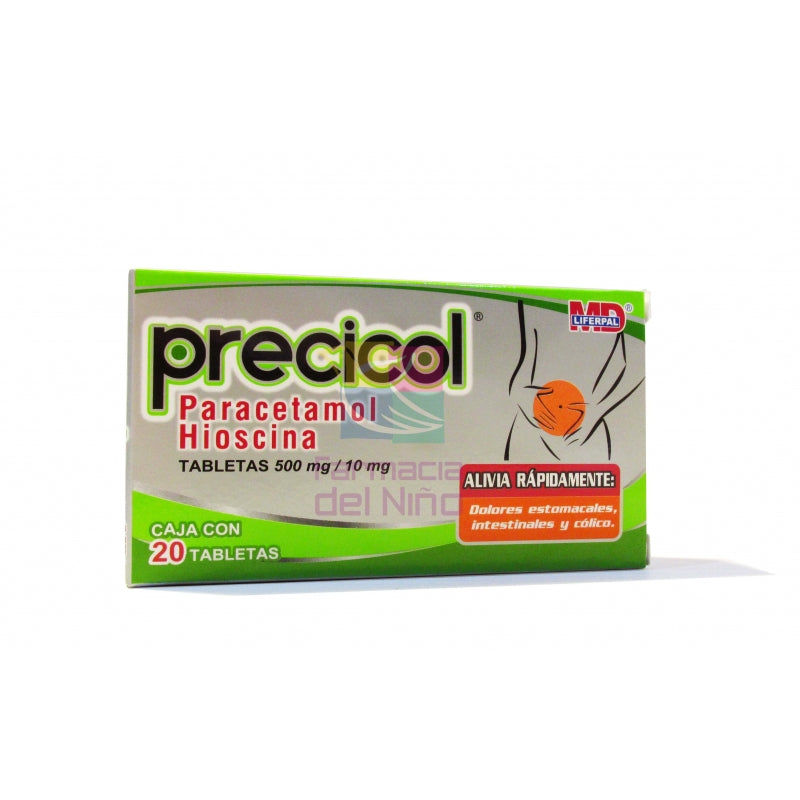 PRECICOL (ACETAMINOPHEN/HYOSCINE) 20 TABS 500/10 MG