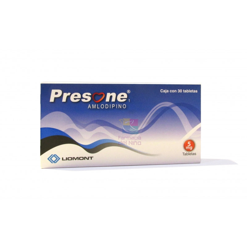 PRESONE 1 (AMLODIPINE) 30 TABS 5MG