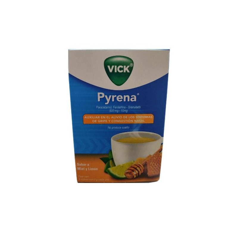 PYRENA (PARACETAMOL, PHENYLEPHRINE) HONEY AND LEMON FLAVOR GRANULES 500MG – 10MG