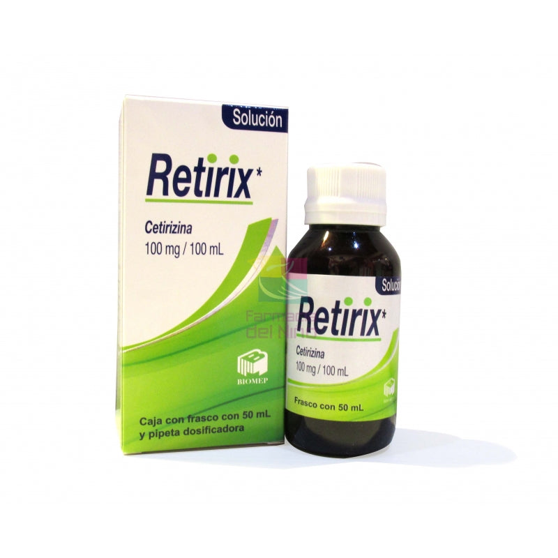 RETIRIX (CETIRIZINE) SOLUTION 50 ML 100 MG