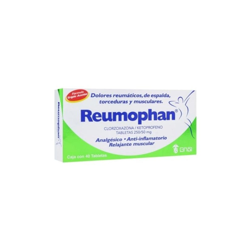 Reumophan (Ketoprofen / Chlorzoxazone) 40 Tablets