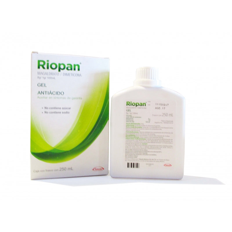 RIOPAN (MAGALDRATE / DIMETICONE) GEL 250ML
