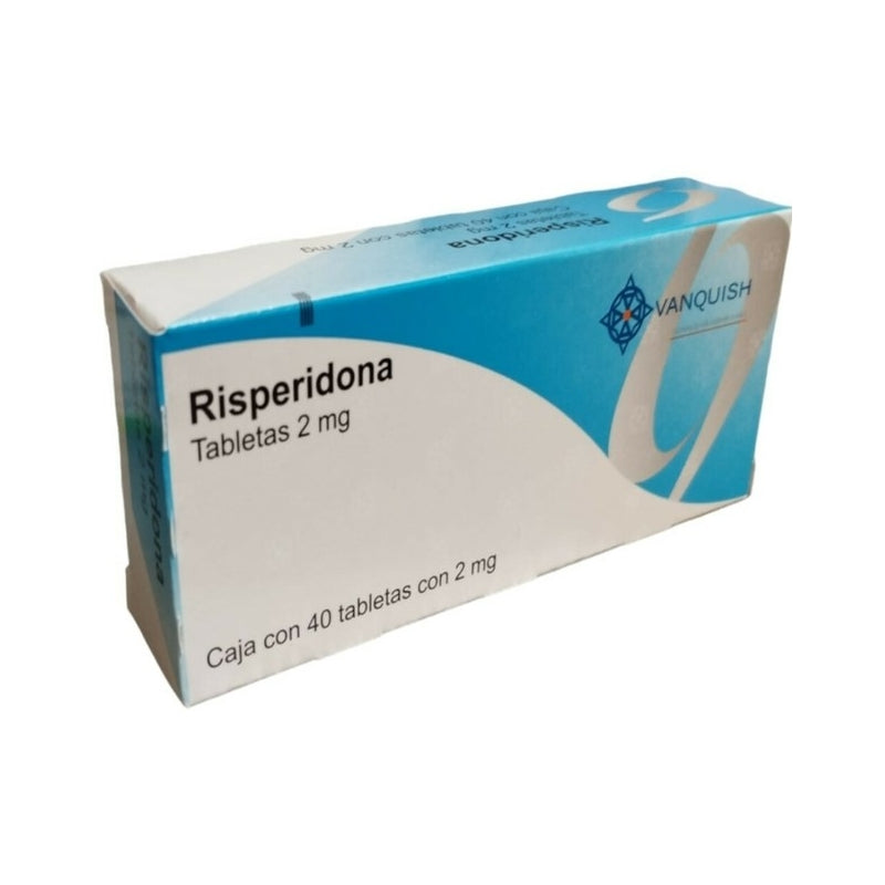 RISPERIDONE (RISPERDAL) 2MG BOTTLE OF 40 TABLETS (VANQUISH)