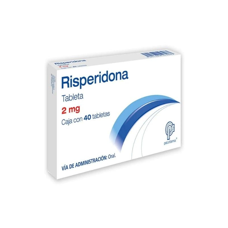 RISPERIDONE (RISPERDAL) 2MG 40 TABLETS (PSICOFARMA)