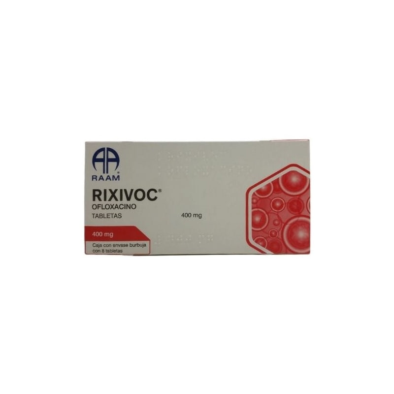 RIXIVOC (OFLOXACIN) 400MG 8 TABLETS