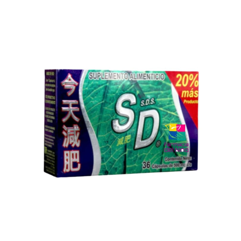 S.D.S. 500MG/36 CAPSULES