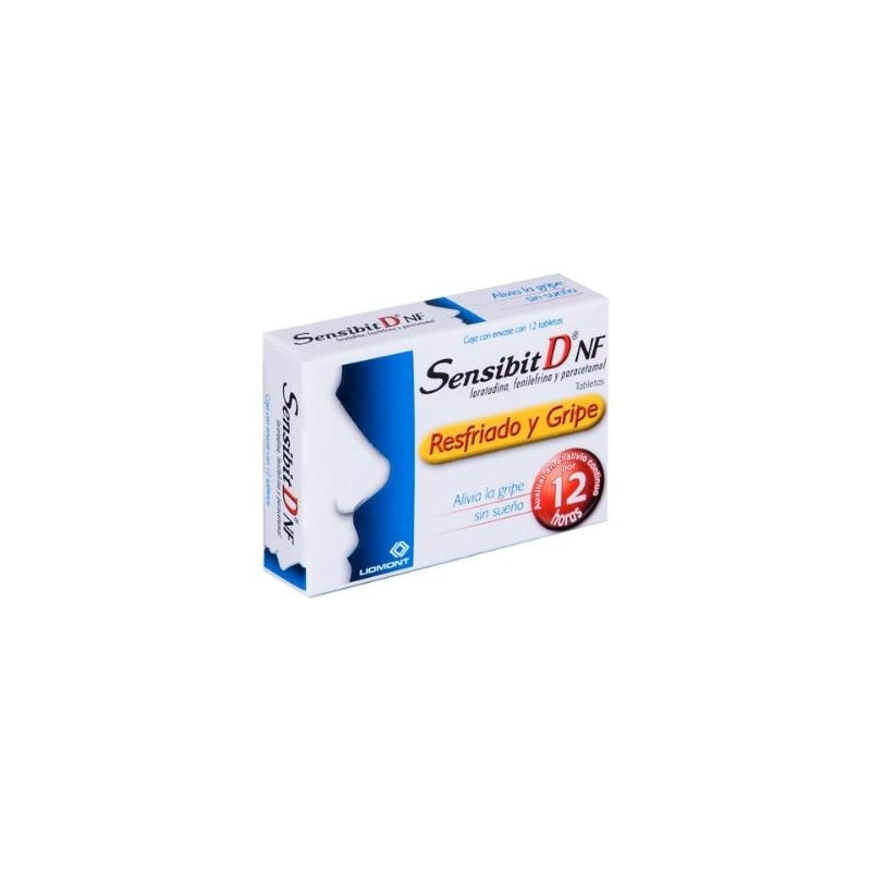 SENSIBIT "D" NF (LORATADINE/PHENYLEPHRINE/PARACETAMOL) 12 TABS