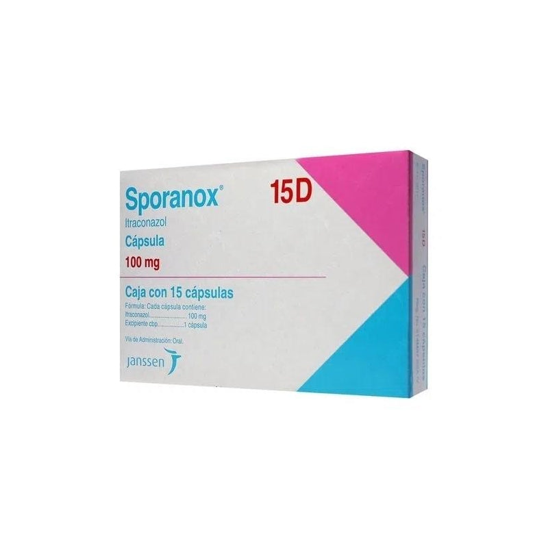SPORANOX 15D (Itraconazole) 100mg 15 capsules