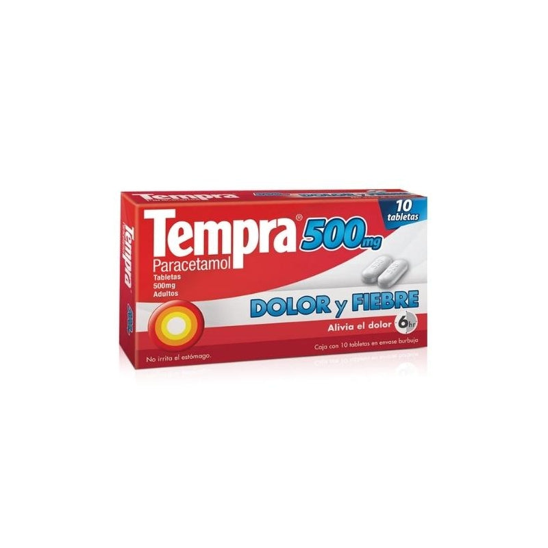 TEMPRA (PARACETAMOL) 500MG 10 TABLETS