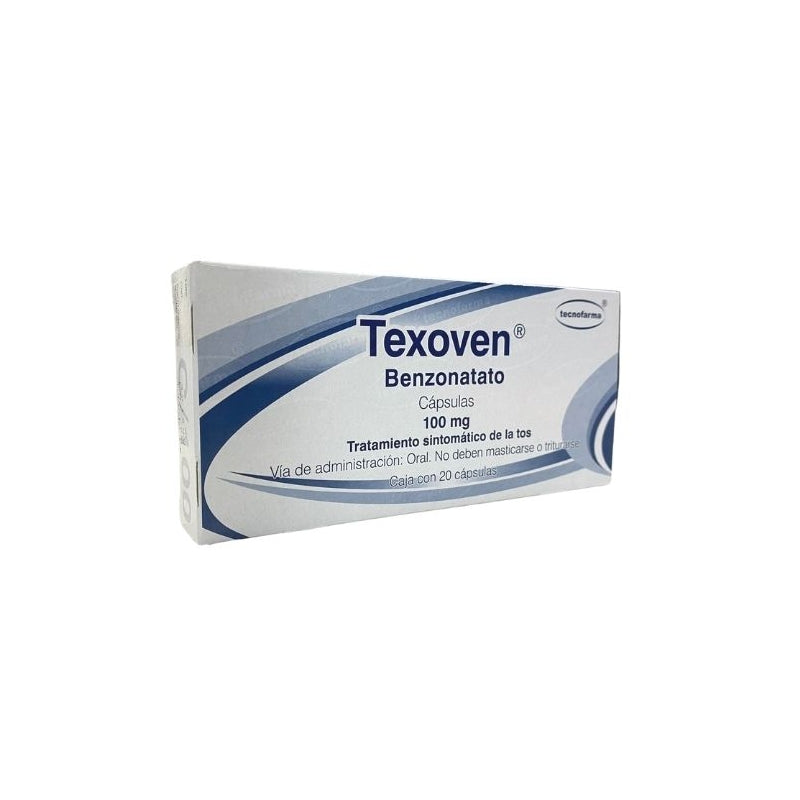 TEXOVEN (BENZONATATE) 20 CAPSULES 100MG