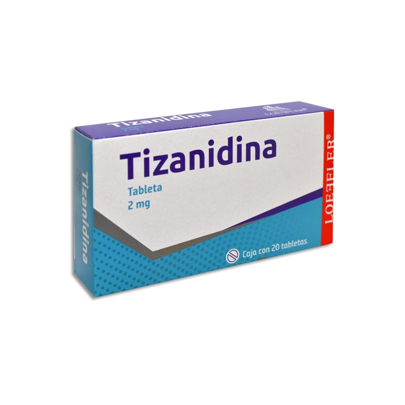 TIZANIDINE (SIRDALUD) 2MG 20 TABLETS (LOEFFLER)